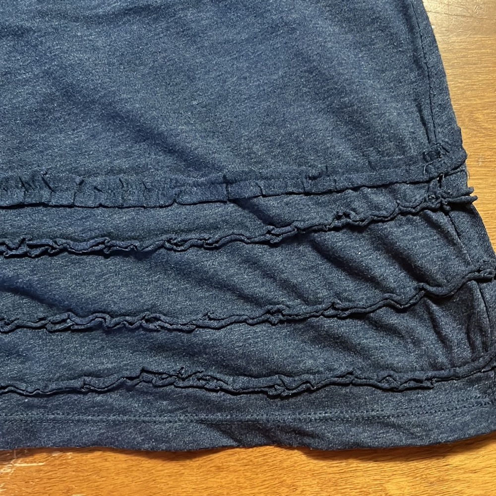 Gap Blue Tank with Ruffled Bottom - Picture 3 of 7
